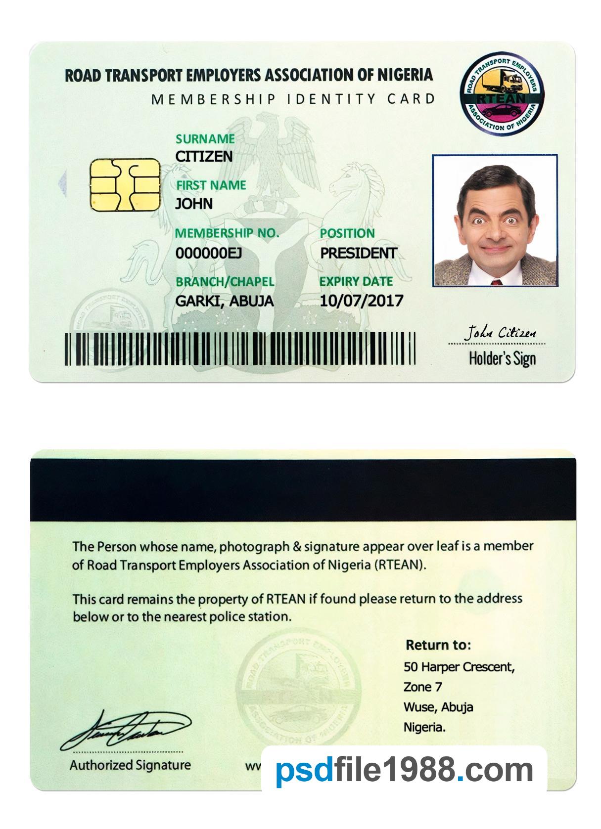 Nigeria ID Card